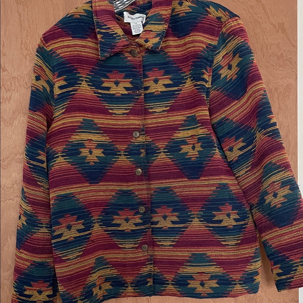 Alfred Dunner Southwestern Patterned Jacket